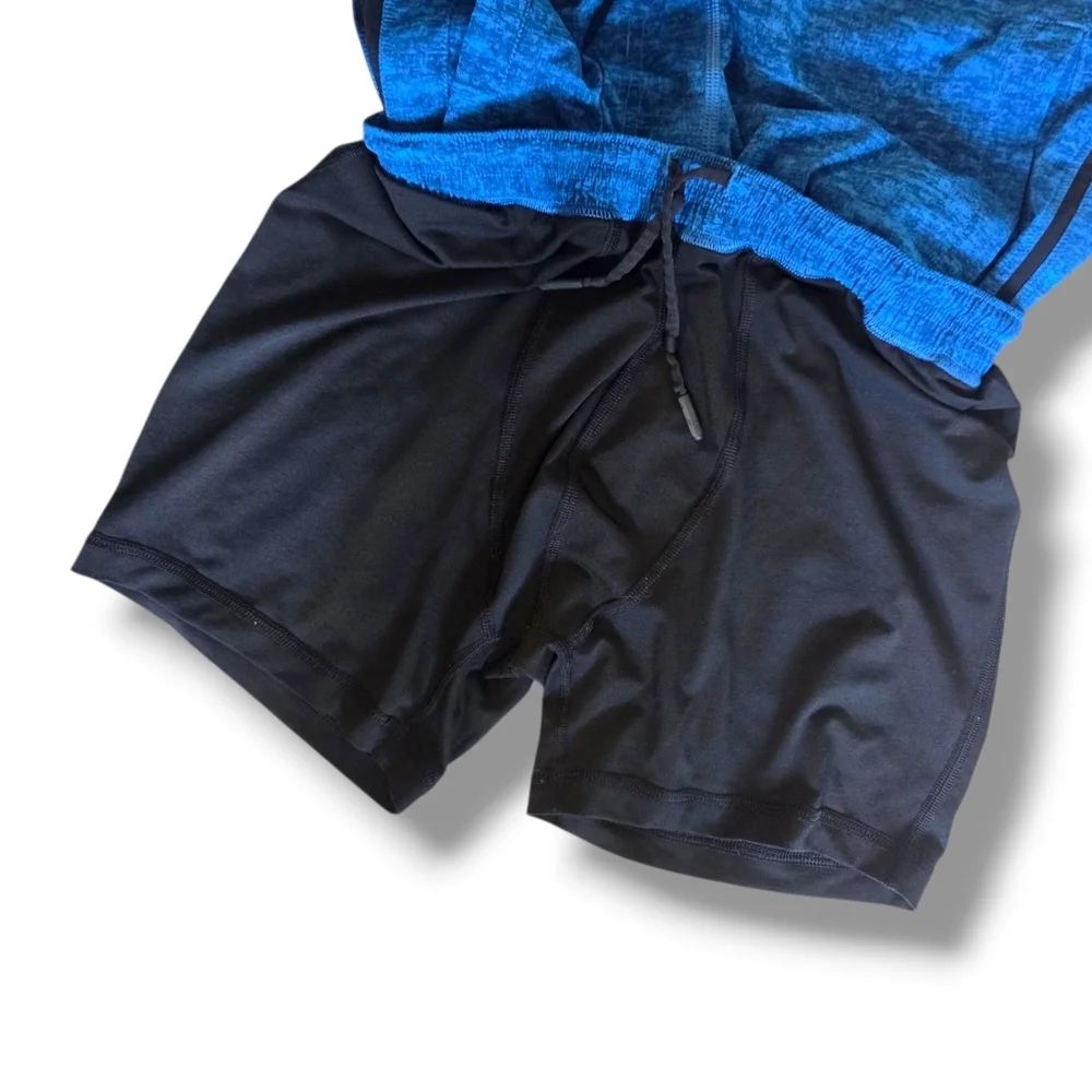 LULULEMON Pace Breaker Short Lined Liner Athletic Small Spacedye Blue